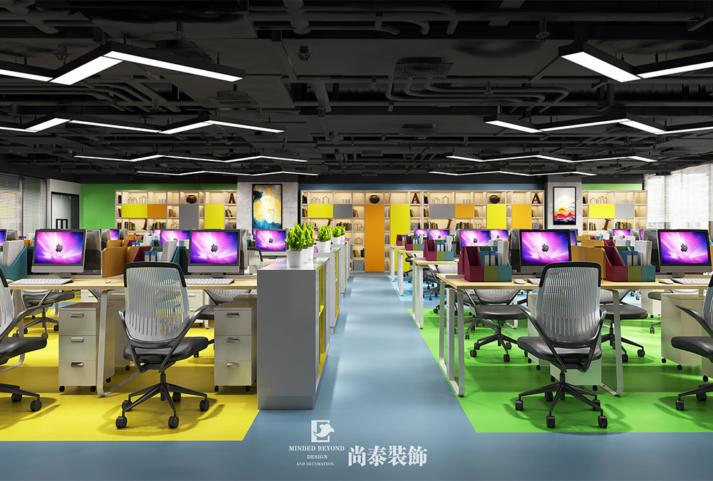 深圳南山深圳灣生態(tài)智聯招聘公司辦公室裝修設計效果圖 