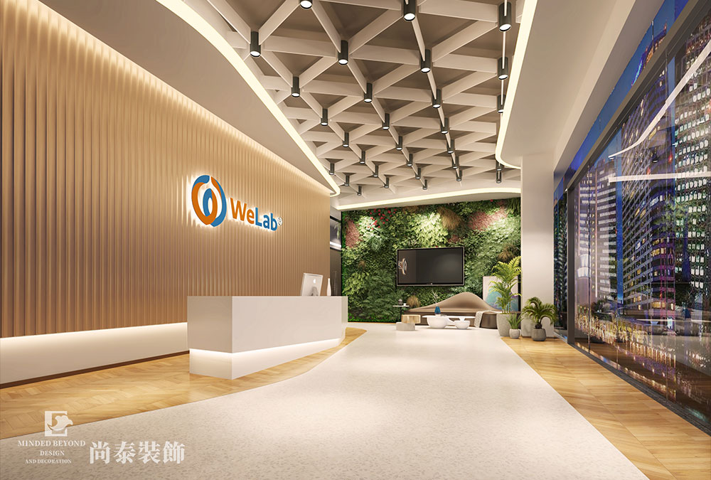 深圳前?；鹦℃?zhèn)金融科技公司辦公室設(shè)計(jì)效果圖 
