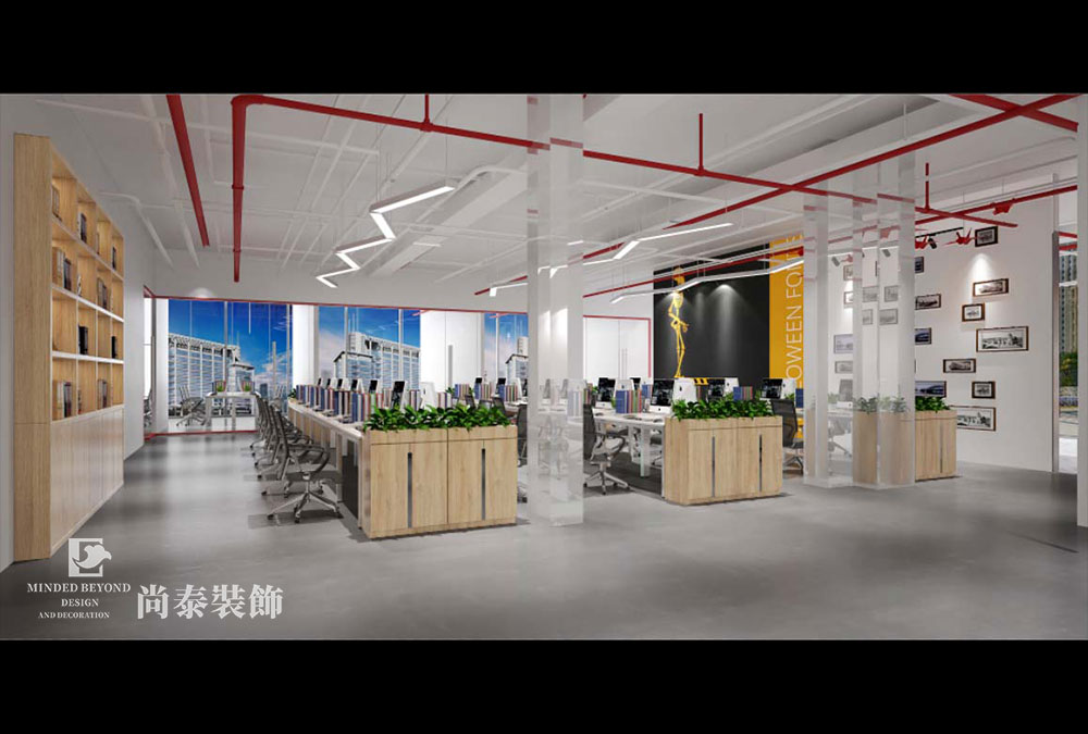 深圳龍崗坂田手造文化街廣告公司裝修設計效果圖