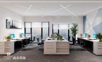 科技感辦公室設(shè)計(jì)，尚泰裝飾打造未來感企業(yè)空間